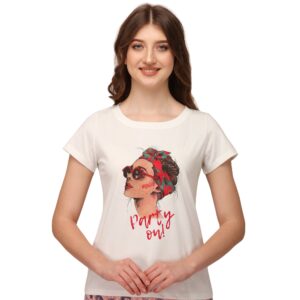 Half sleeve printed T-shirt-NT-120